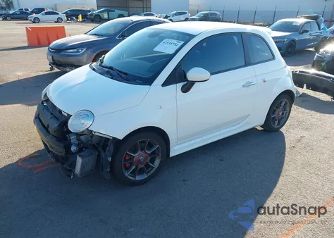 2015 Fiat 500 Abarth из США, поврежденный, VIN 3C3CFFFH7FT586076